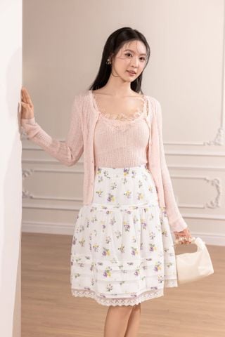Set áo len Josie - Hồng
