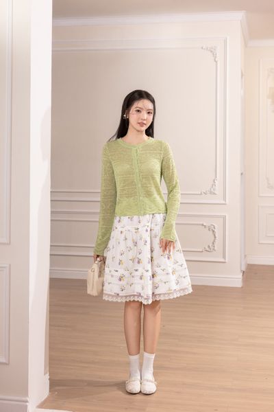 Áo khoác len Macy knit cardigan - Xanh
