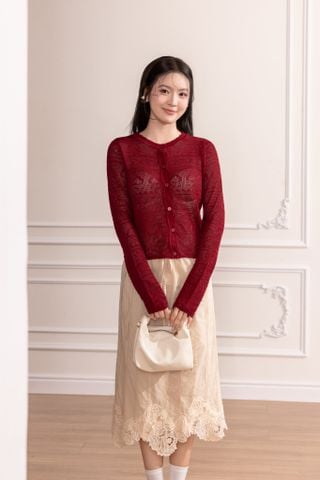 Áo khoác len Macy knit cardigan - Xanh