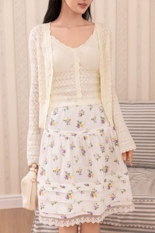 Set áo len Bella - Hồng