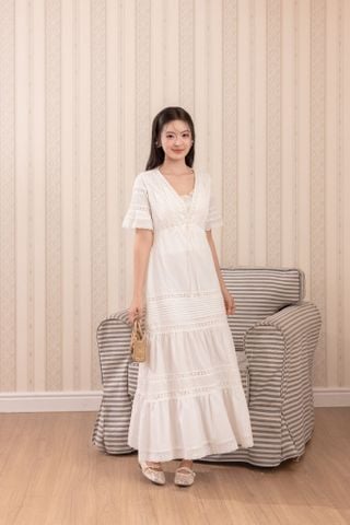 [Pre-order 20% off] Đầm dài Primrose - Hồng đỗ