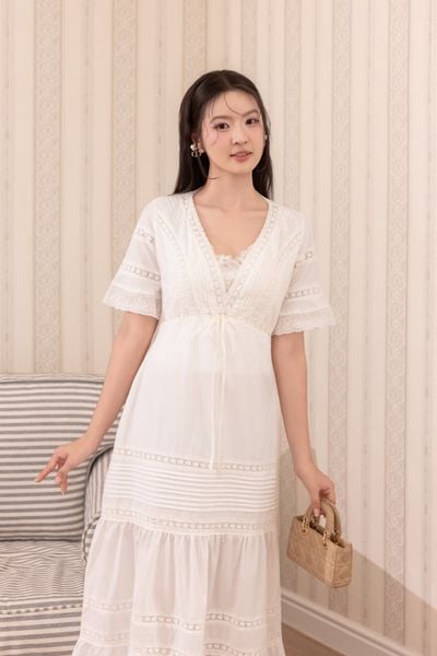 [Pre-order 20% off] Đầm dài Primrose - Hồng đỗ