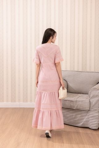 [Pre-order 20% off] Đầm dài Primrose - Hồng đỗ