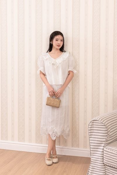 Áo blouse Buttercup - Trắng