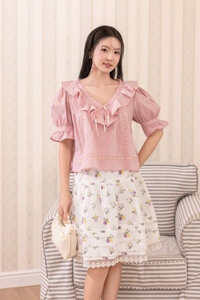 Áo blouse Buttercup - Trắng