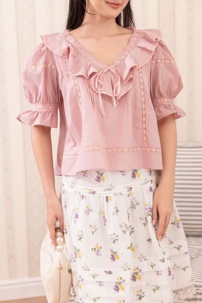 Áo blouse Buttercup - Trắng