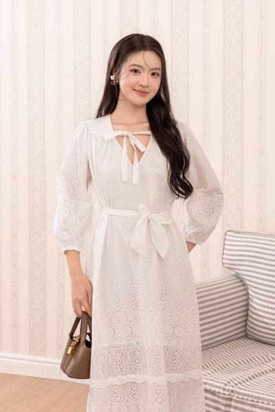 Đầm Snowdrop - Trắng
