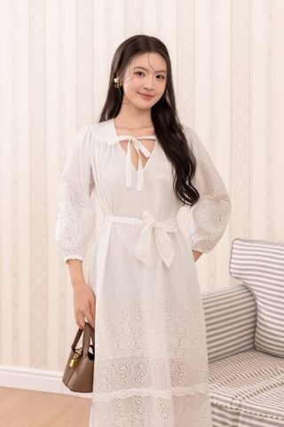 Đầm Snowdrop - Trắng