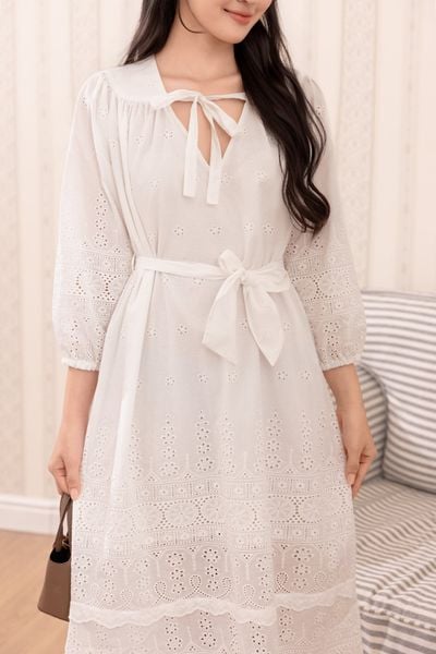 Đầm Snowdrop - Trắng