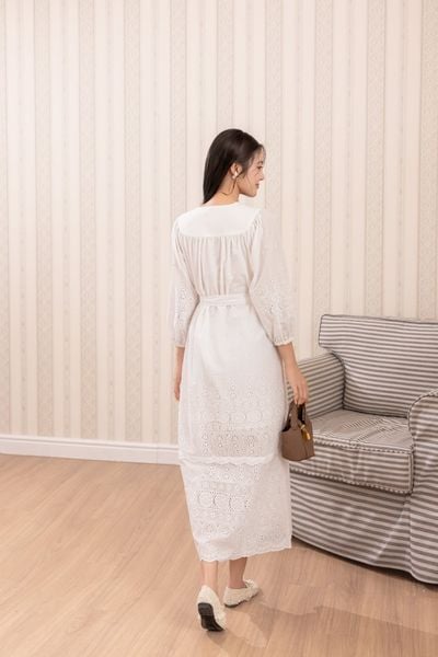 Đầm Snowdrop - Trắng