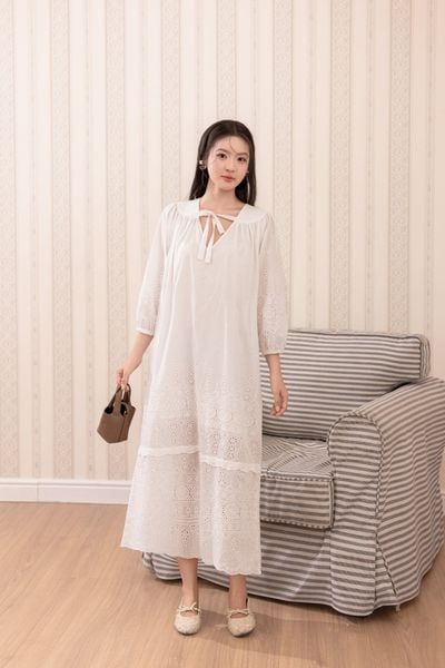 Đầm Snowdrop - Trắng