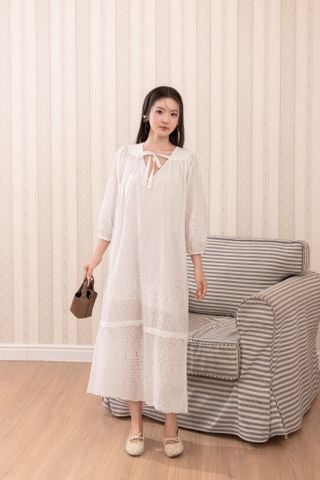 Đầm Snowdrop - Trắng
