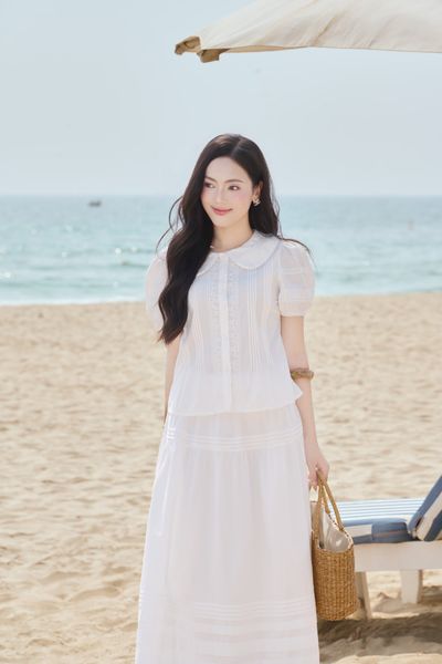 Áo sơ mi kiểu Clara AO100 - Vàng