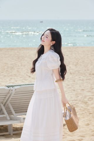Áo sơ mi kiểu Clara AO100 - Vàng