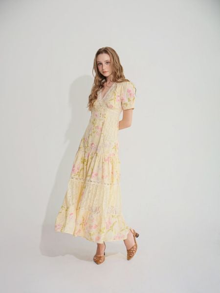 Đầm Isabella maxi - Hồng