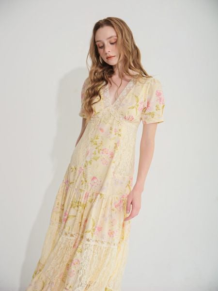 Đầm Isabella maxi - Hồng
