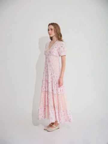 Đầm Isabella maxi - Hồng