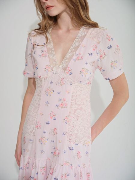 Đầm Isabella maxi - Hồng