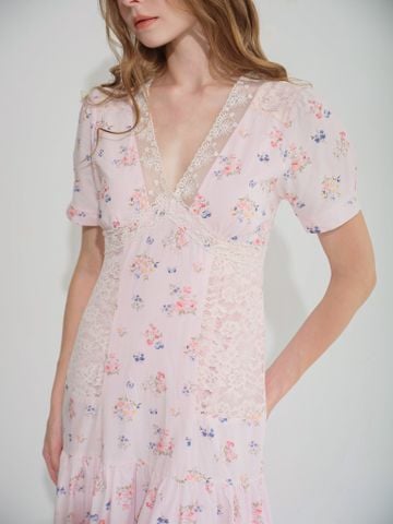 Đầm Isabella maxi - Hồng
