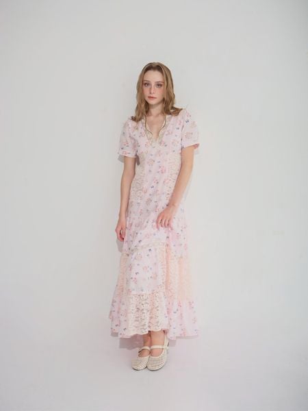 Đầm Isabella maxi - Hồng