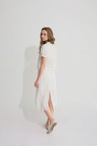 Chân váy midi Betty - Trắng
