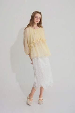 Rosy swing blouse - Hồng