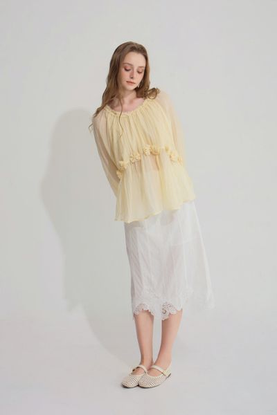 Rosy swing blouse - Hồng