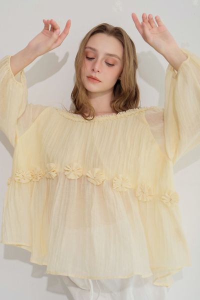 Rosy swing blouse - Hồng