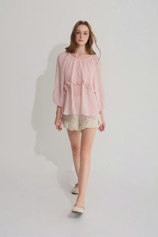 Rosy swing blouse - Hồng