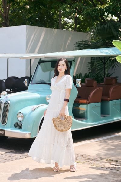 Đầm cotton dài Isabella DAM001