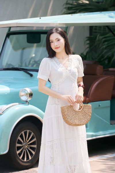 Đầm cotton dài Isabella DAM001