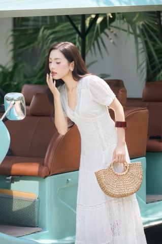 Đầm cotton dài Isabella DAM001