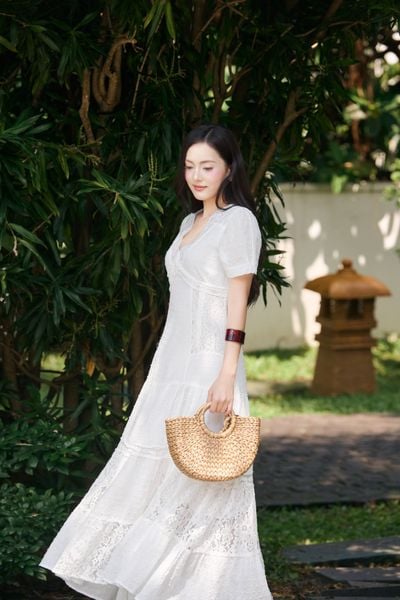 Đầm cotton dài Isabella DAM001