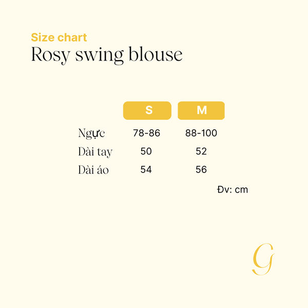 Rosy swing blouse - Hồng