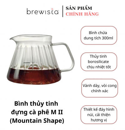  Bình chứa cà phê - Brewista X-series M II Glass Server - 300ml 