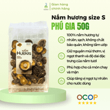 Nấm hương khô Phú Gia size S/M/L 50g - 150g