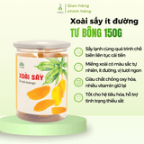 Xoài sấy dẻo Tư Bông ít đường 120g, 150g