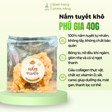 Nấm tuyết Phú Gia 100g (3 bông to)/40g (1 bông to + 1 bông nhỏ)