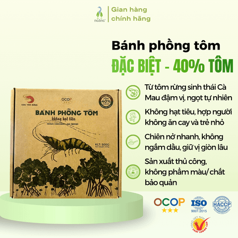 Bánh phồng tôm Con Tôm Rừng loại đặc biệt 500gr