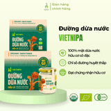 Đường dừa nước hữu cơ Vietnipa lọ 150g, hộp 30 gói
