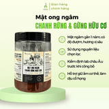 Mật ong ngâm chanh rừng Mẫu Sơn và gừng hữu cơ Bản Phượng Hồng 250g