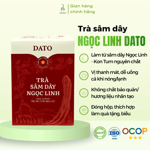 Trà sâm dây Ngọc Linh Dato 40g