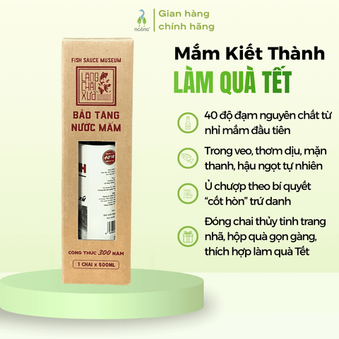 Nước mắm Kiết Thành 1925 Làng Chài Xưa 40N đạm 500ml
