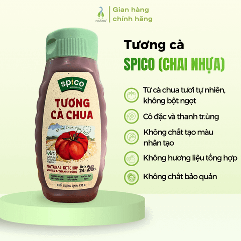 Tương cà chua Spico chai nhựa to hơn 430g