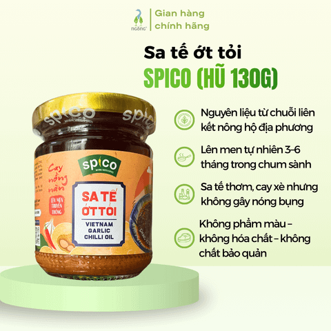 Sa tế ớt tỏi Spico hũ 130g