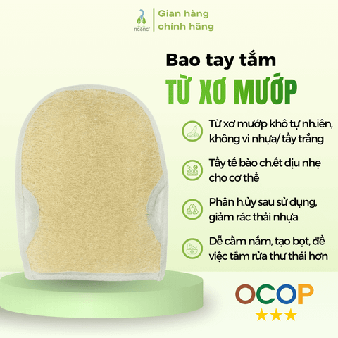 Bao tay tắm Làng Mướp
