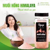 Muối hồng Himalaya Vipep xay nhuyễn hũ nhựa 500g