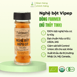 Nghệ bột hữu cơ Vipep dòng Farmer – hũ thủy tinh 40g