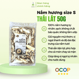 Nấm hương khô Phú Gia size S thái lát 50g - 100g
