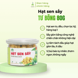 Hạt sen sấy giòn Tư Bông 80g